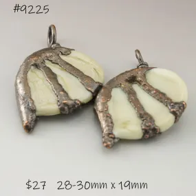Ivory Batwings with Copper Electroforming