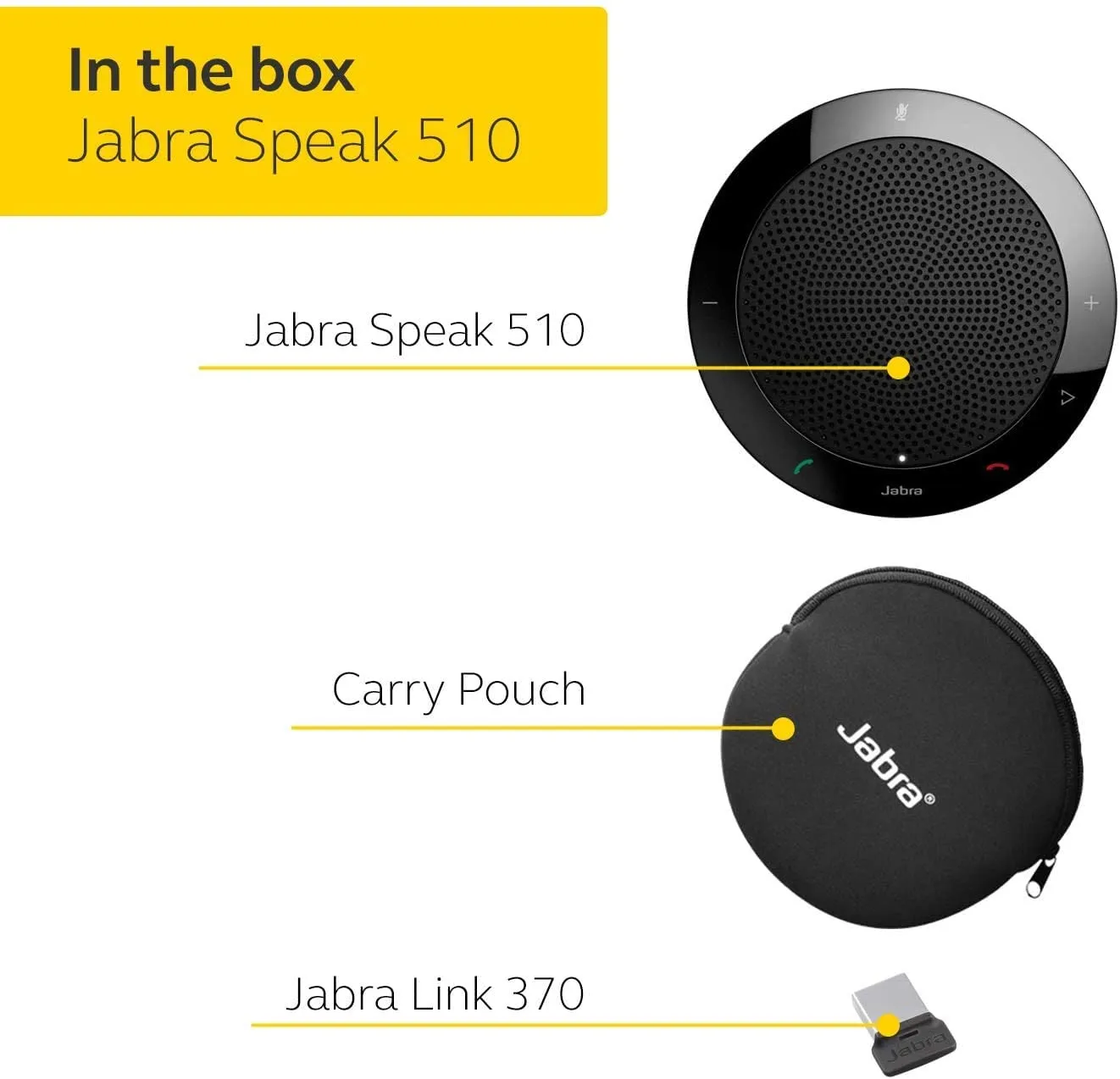 Jabra Speak 510  MS Wireless USB Conference Speakerphone 7510-309 (2 Years Manufacture Local Warranty In Singapore)
