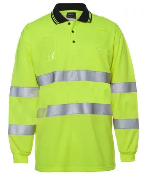 JB'S Hi-Vis Bio Motion Long Sleeve Polo with 3M tape 6QTDP