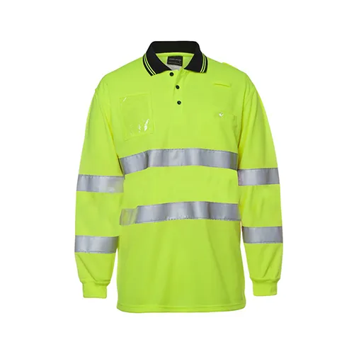 JBs Wear | Hi Vis Biomotion Day & Night Long Sleeve Polo | 6QTDP