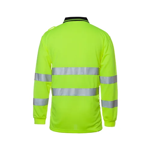 JBs Wear | Hi Vis Biomotion Day & Night Long Sleeve Polo | 6QTDP