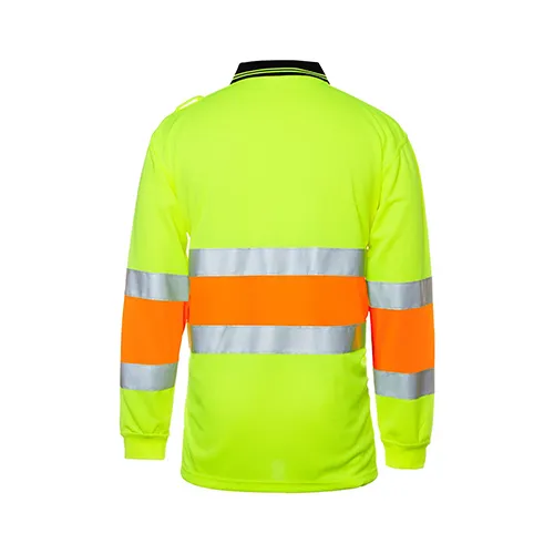 JBs Wear | Hi Vis Biomotion Day & Night Long Sleeve Polo | 6QTDP