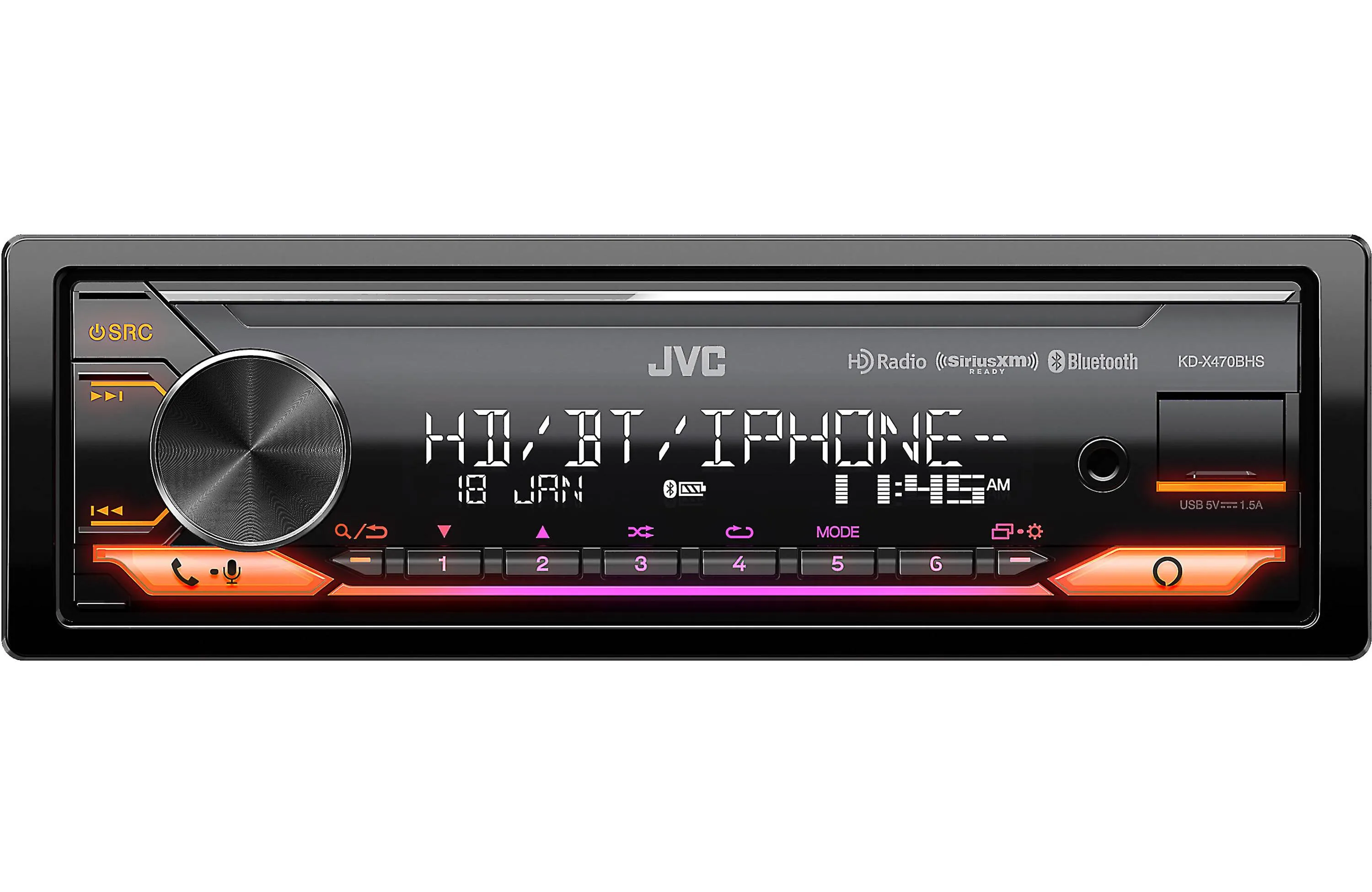 JVC KD-X470BHS Digital Media Receiver (Does Not Play CDs)