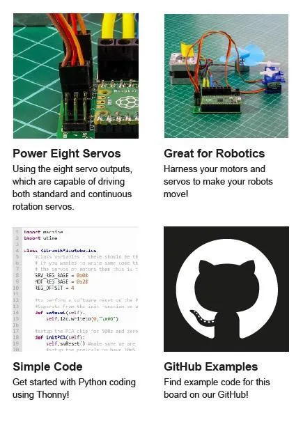 Kitronik Robotics Board for Raspberry Pi Pico
