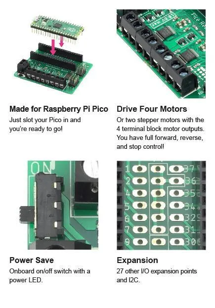 Kitronik Robotics Board for Raspberry Pi Pico