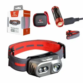 Klarus H1A Rechargeable Headlamp (Titanium) - 550Lm - Battery Included