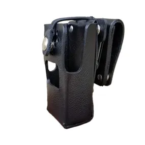 Leather Holster, Open Display for iCOM F1000/2000S & F1100/2100S Radios