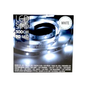 LED Strip Light 3m 30-Leds Cold White Battery operated Internal Garland with Illumination 22300