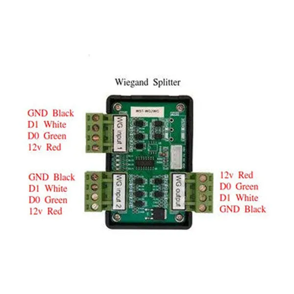 Malibu - Wiegand Splitter Parallel RFID Readers - Indoor - 26bit - 34bit - Black