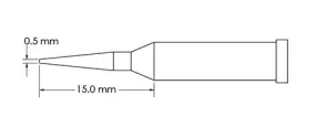 Metcal GT4-CN1505A Sharp Conical Solder Tip, 0.5 x 15mm