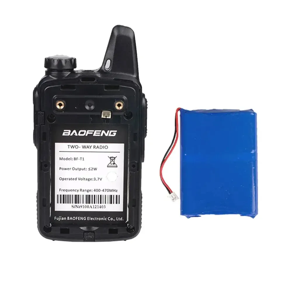 Mini Walkie Talkie UHF Handheld Two-Way Radio Bft1 Ham Radio Portable FM Transceiver Kids 5km CB Radio Intercom, Baofeng BF-T1