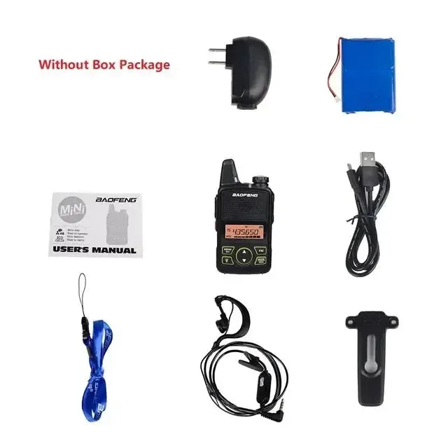 Mini Walkie Talkie UHF Handheld Two-Way Radio Bft1 Ham Radio Portable FM Transceiver Kids 5km CB Radio Intercom, Baofeng BF-T1