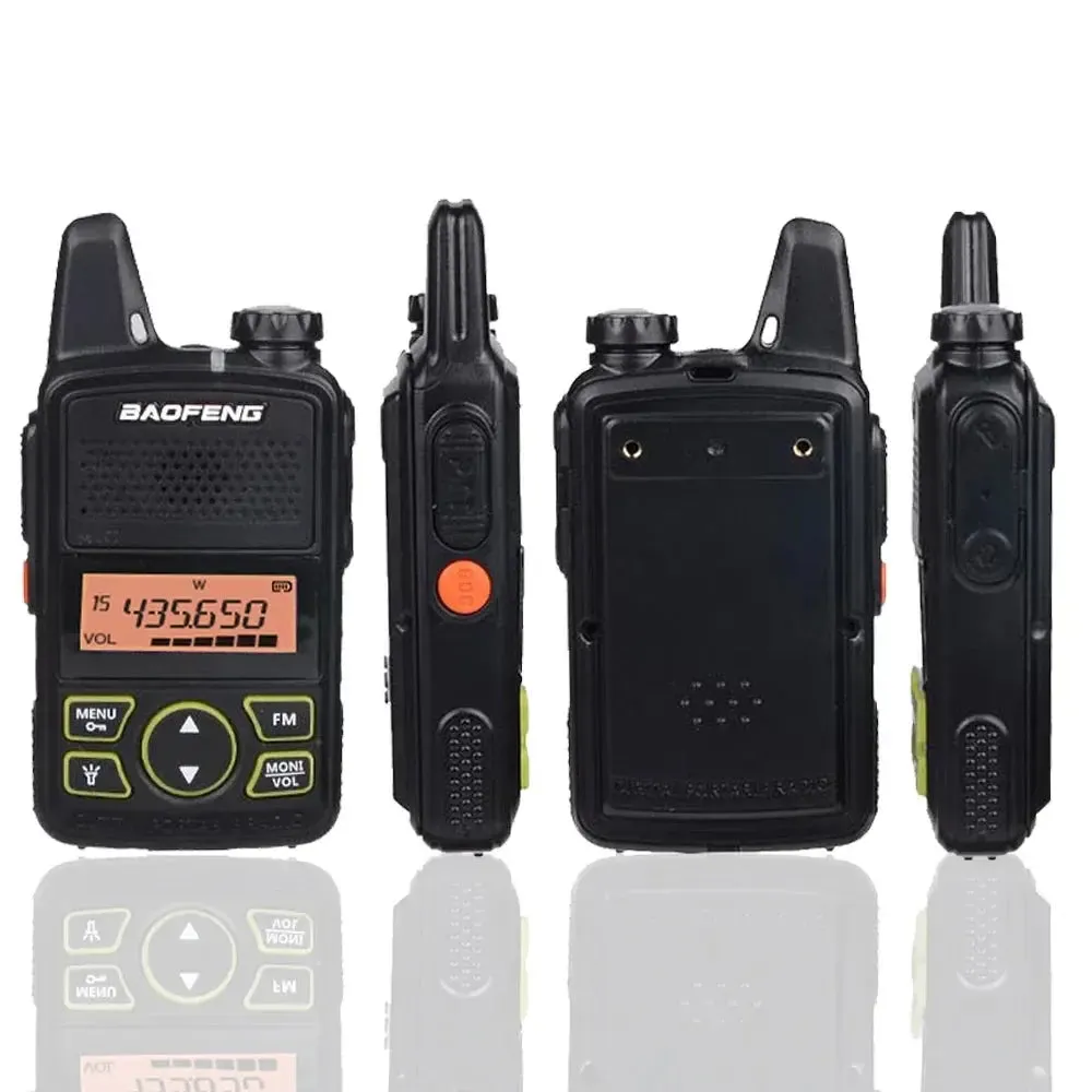 Mini Walkie Talkie UHF Handheld Two-Way Radio Bft1 Ham Radio Portable FM Transceiver Kids 5km CB Radio Intercom, Baofeng BF-T1