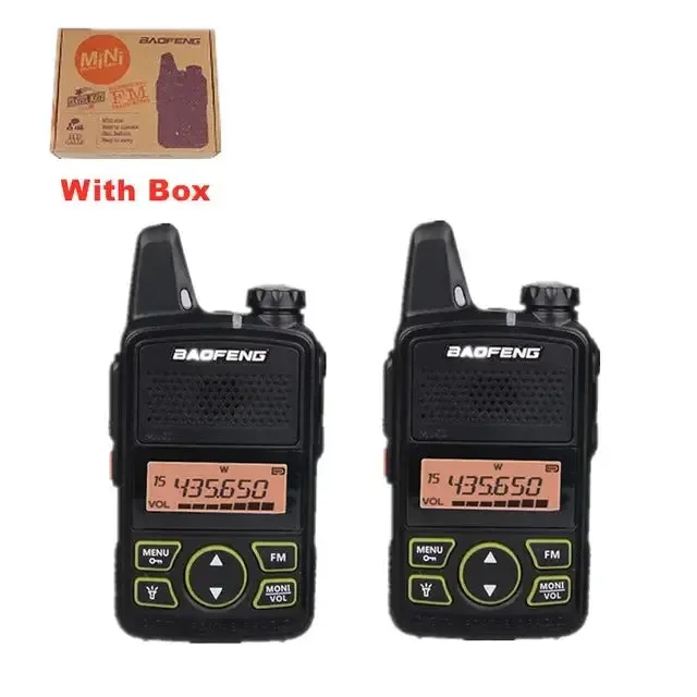 Mini Walkie Talkie UHF Handheld Two-Way Radio Bft1 Ham Radio Portable FM Transceiver Kids 5km CB Radio Intercom, Baofeng BF-T1