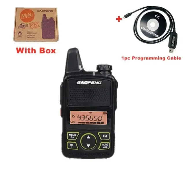 Mini Walkie Talkie UHF Handheld Two-Way Radio Bft1 Ham Radio Portable FM Transceiver Kids 5km CB Radio Intercom, Baofeng BF-T1