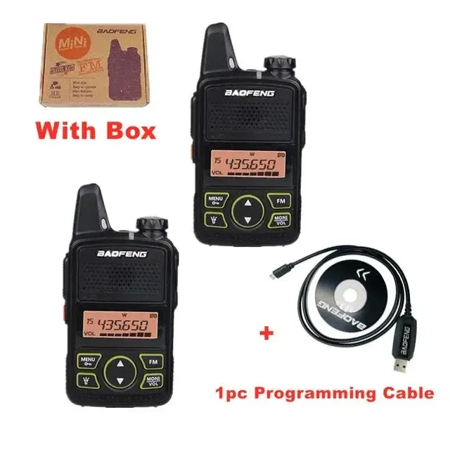 Mini Walkie Talkie UHF Handheld Two-Way Radio Bft1 Ham Radio Portable FM Transceiver Kids 5km CB Radio Intercom, Baofeng BF-T1