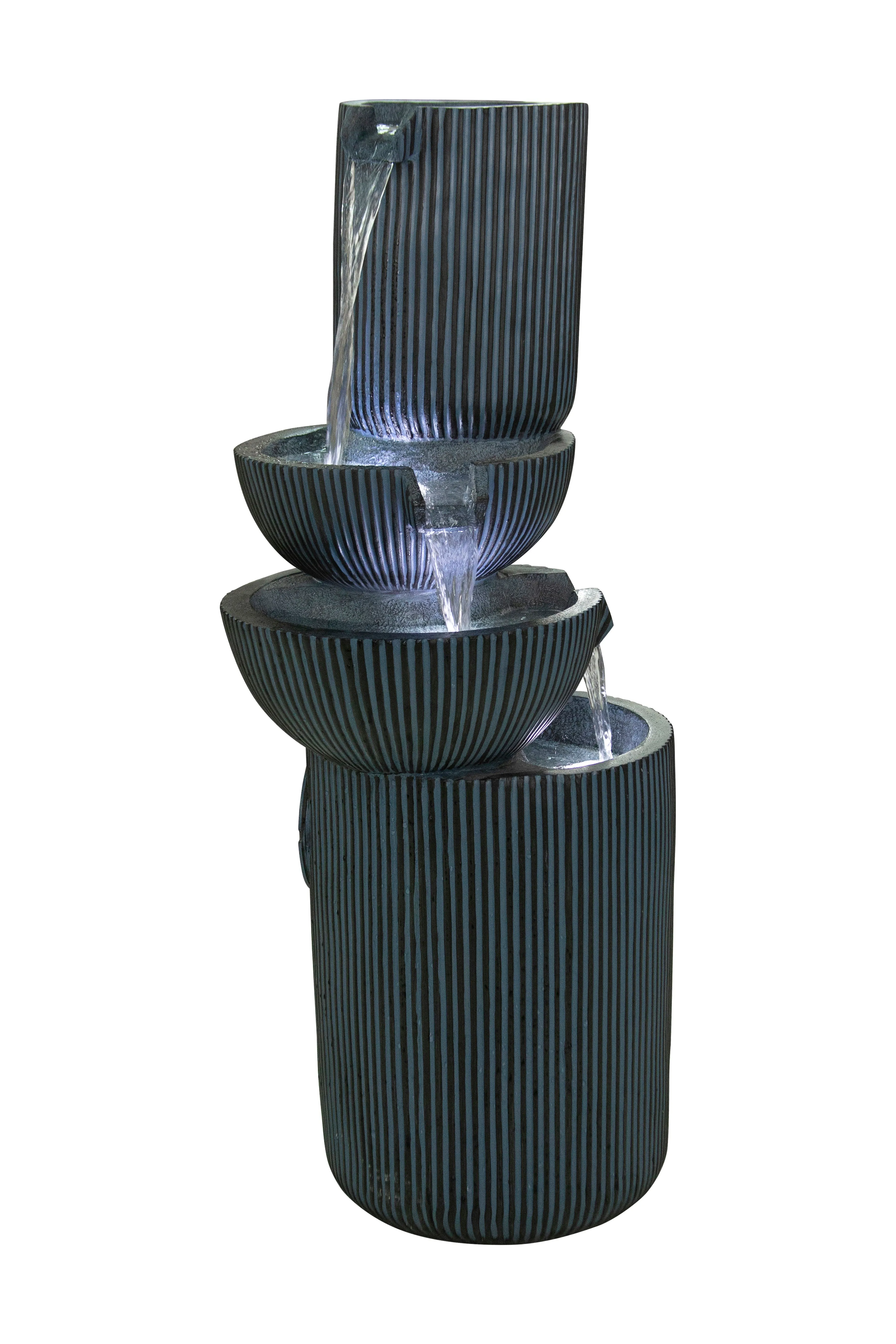 Modern Fountain W/3 Cool White Leds