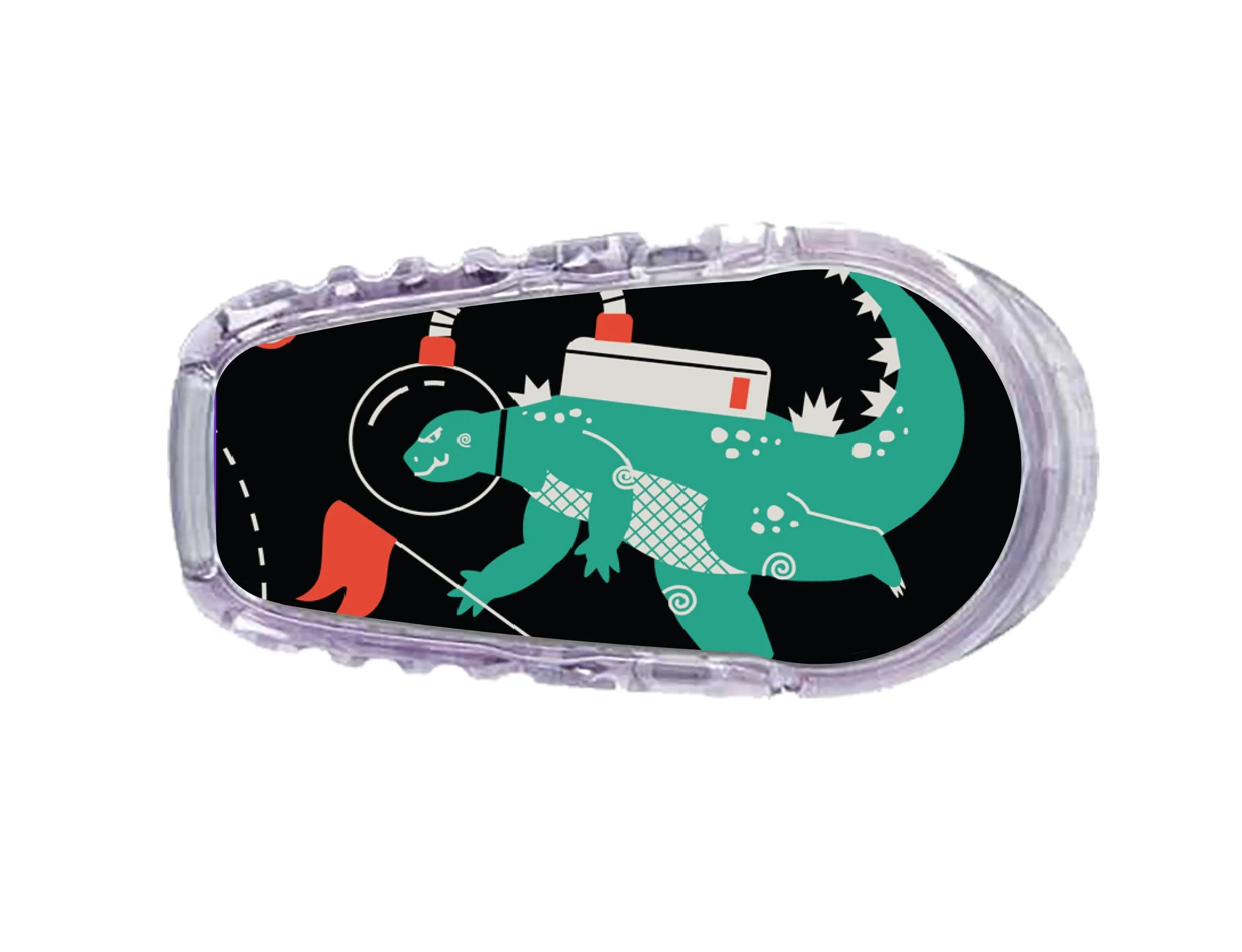 Monster in Space Dexcom G6 Transmitter Sticker