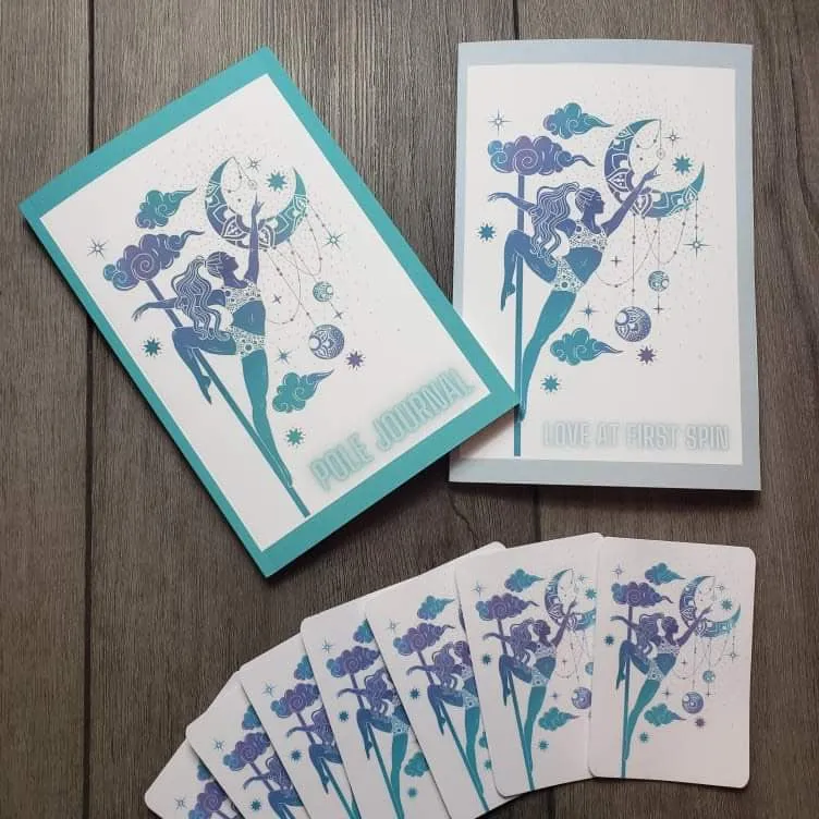 Moon Light tri-colored note books