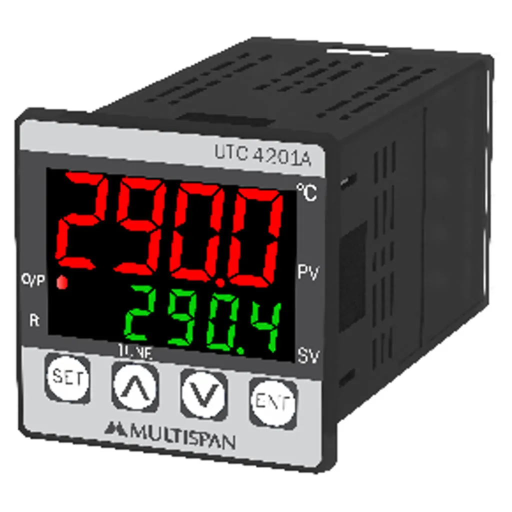 Multispan Temperature Controller With Controlling 1 Relay 4 Digit UTC-4201 A