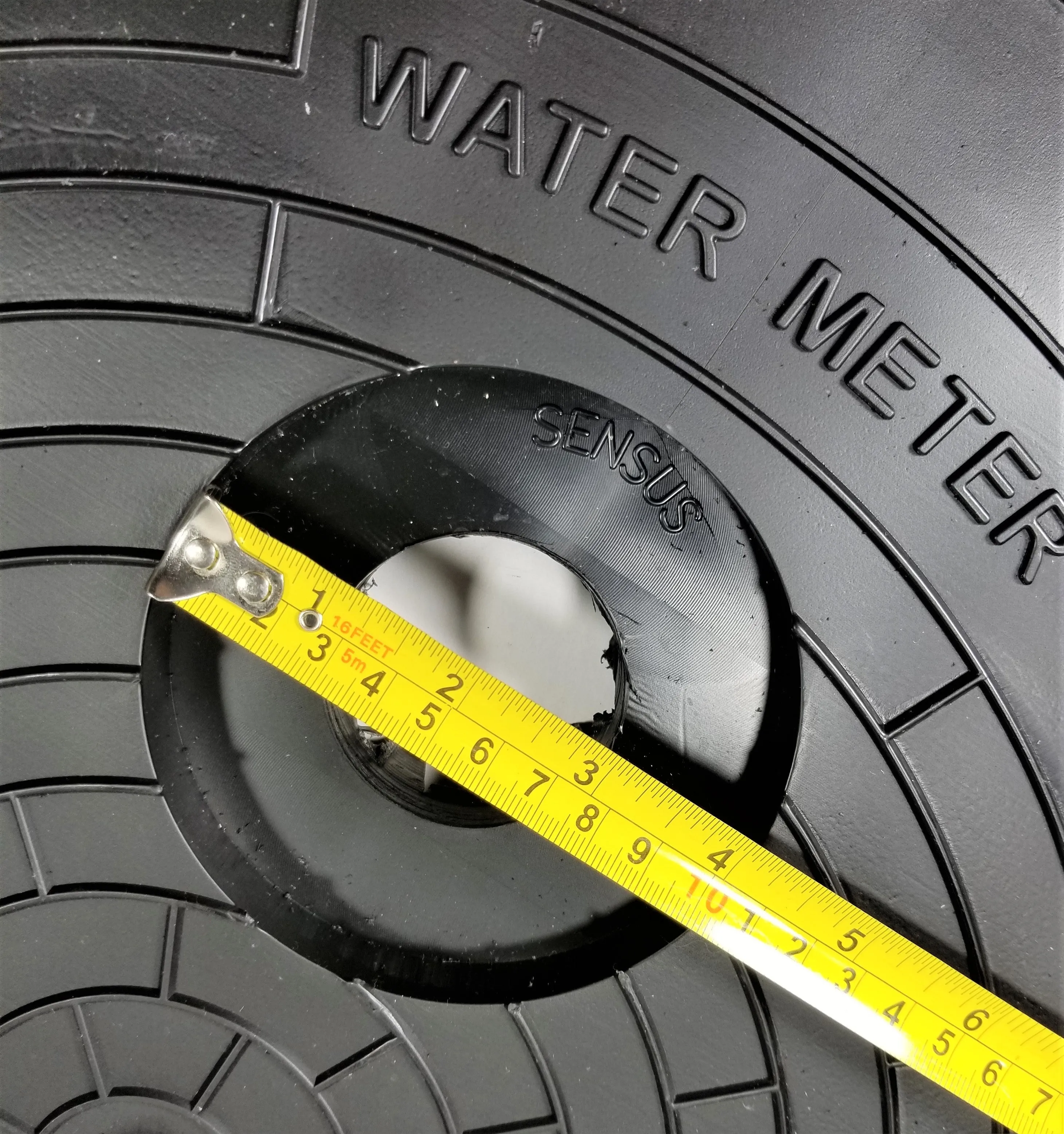 Nicor 20" Polymer AMR/AMI Water Meter Box Cover with Countersunk Antenna Holes