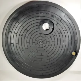 Nicor 20" Polymer AMR/AMI Water Meter Box Cover with Countersunk Antenna Holes