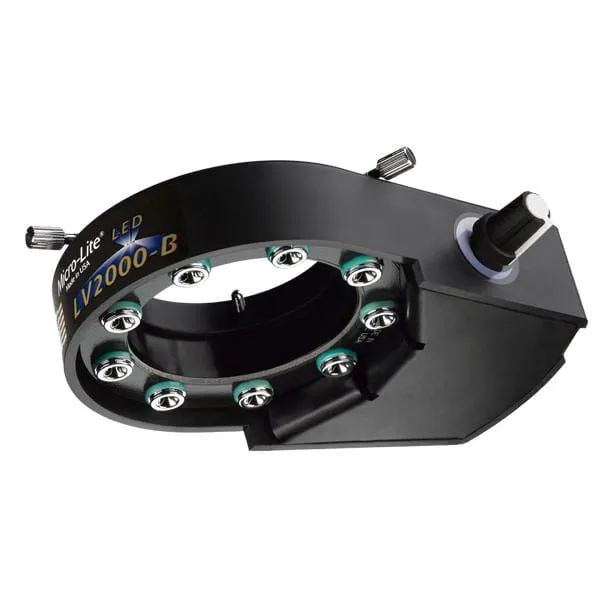 OC White LV2000 Micro-Lite&reg; High Intensity 5700K LED Ring Light, 100-240V