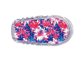 Patriotic Flowers Dexcom G6 Transmitter Sticker