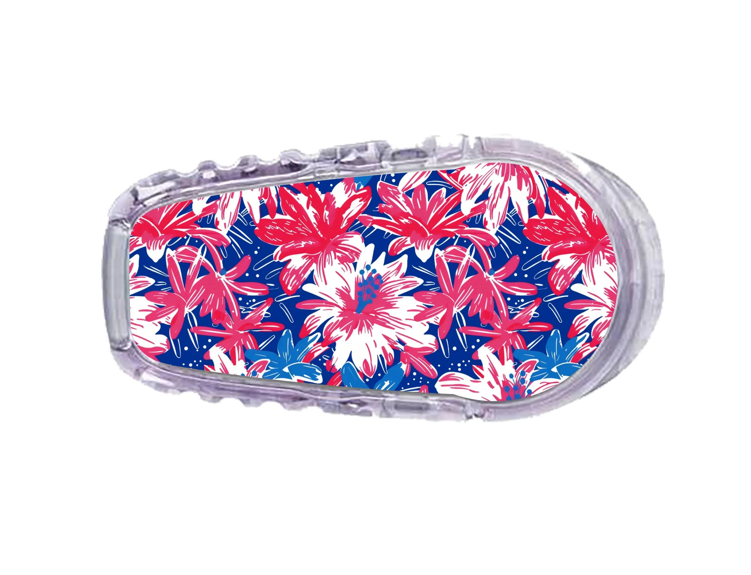 Patriotic Flowers Dexcom G6 Transmitter Sticker