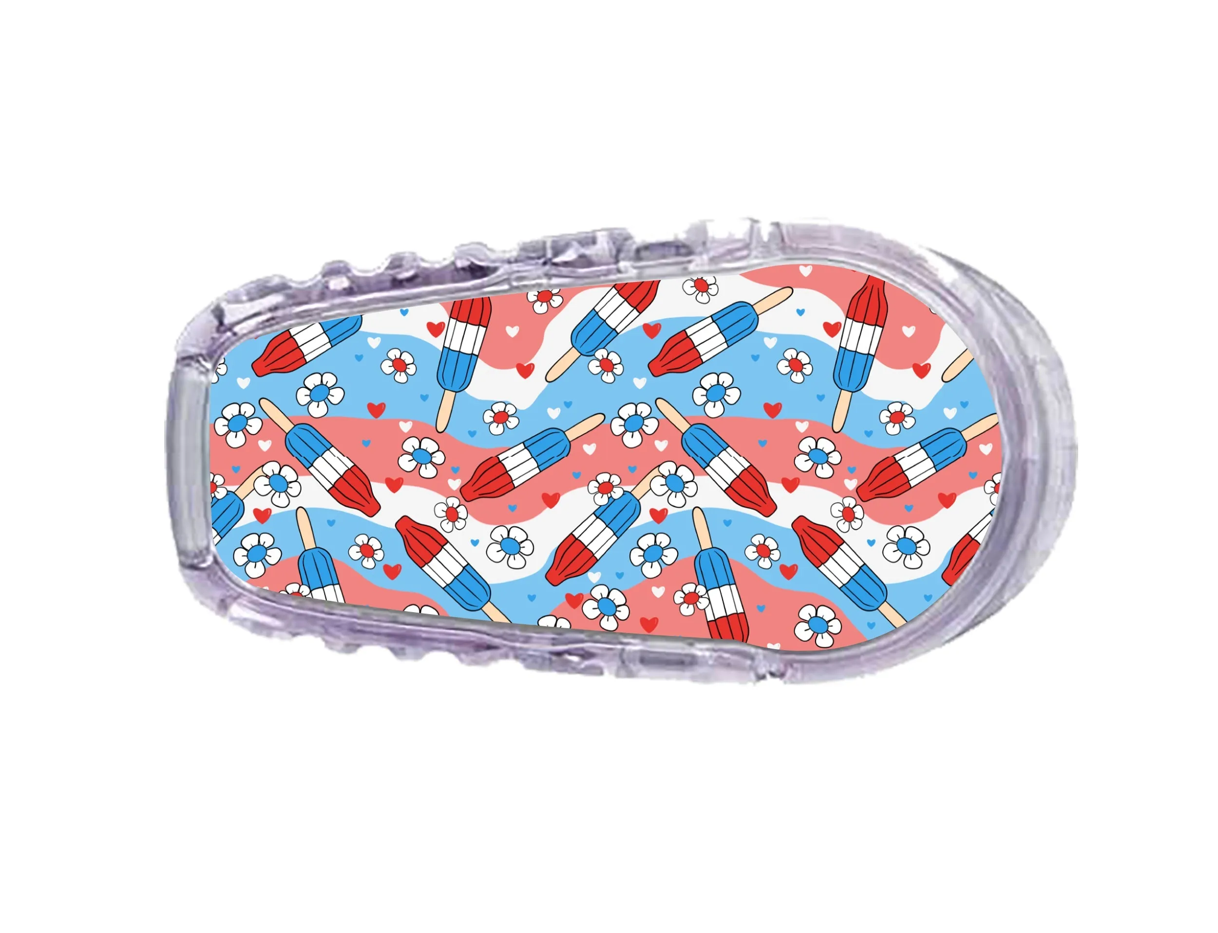 Patriotic Popsicles Dexcom G6 Transmitter Sticker