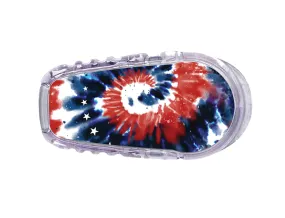 Patriotic Tie Dye Dexcom G6 Transmitter Sticker