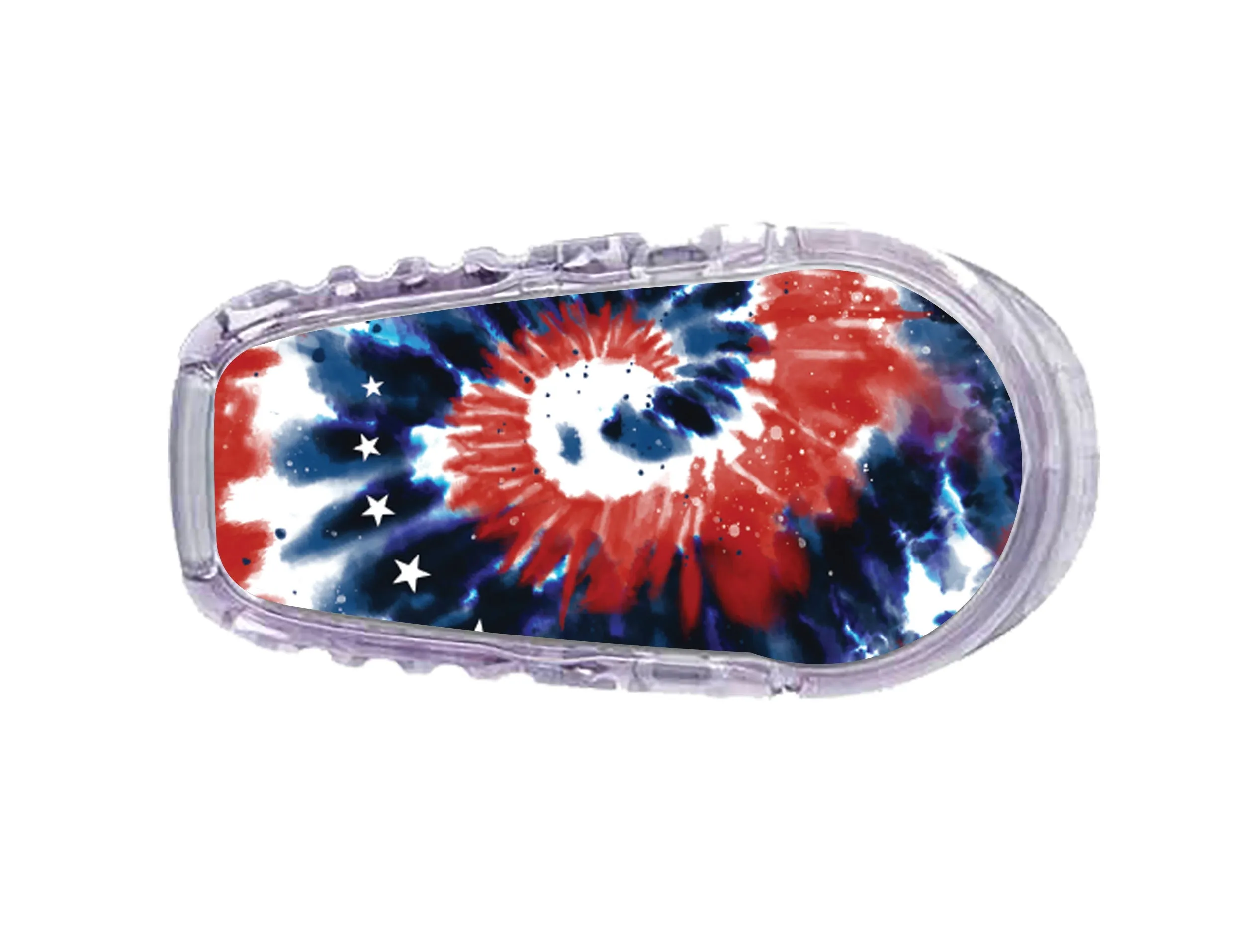 Patriotic Tie Dye Dexcom G6 Transmitter Sticker
