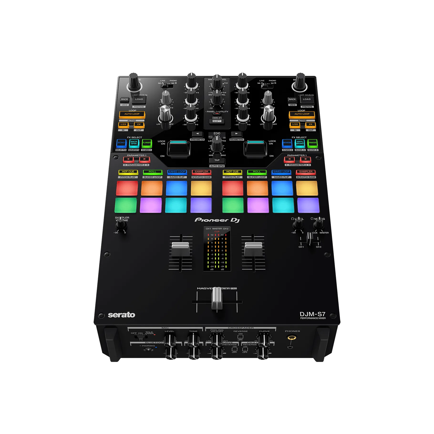 Pioneer DJM-S7 Scratch Style 2-channel Performance DJ Mixer w/ Bluetooth