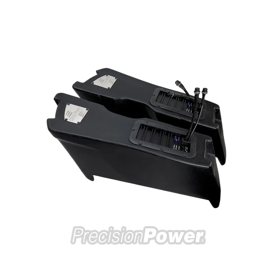 Precision Power PKG HD13.SBWL Clutch Side & HD13.SBWR Brake Side Saddlebag Powered Sub For 1998-2013 Harley Davidson® Touring Models [ HD13 SBWL HD13 SBWR ][ HD13SBWL HD13SBWR ]