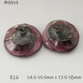 Purple Bellflowers with Copper Electroforming