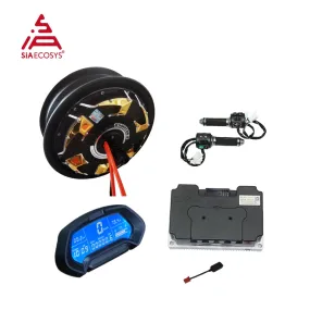 QS Motor 12*3.5inch 5000W V4 72V Hub Motor With ND72680 Controller Conversion Kit for Racing Electric Motorcycle