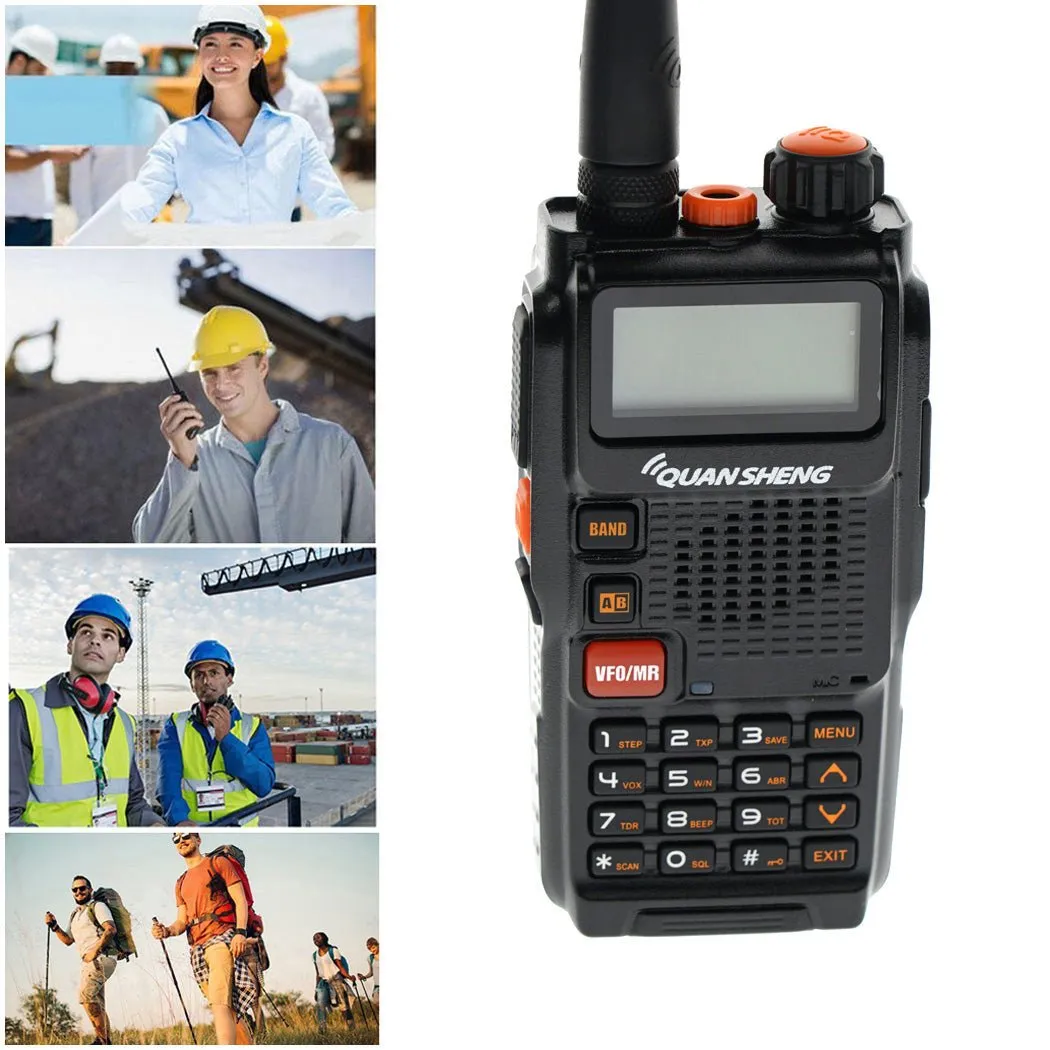 Quansheng 5W TG-K4AT(UV) walkie-talkie Handheld Two Way Radio Long Distance Noise Cancelling Walkie Talkies 2-7 KM
