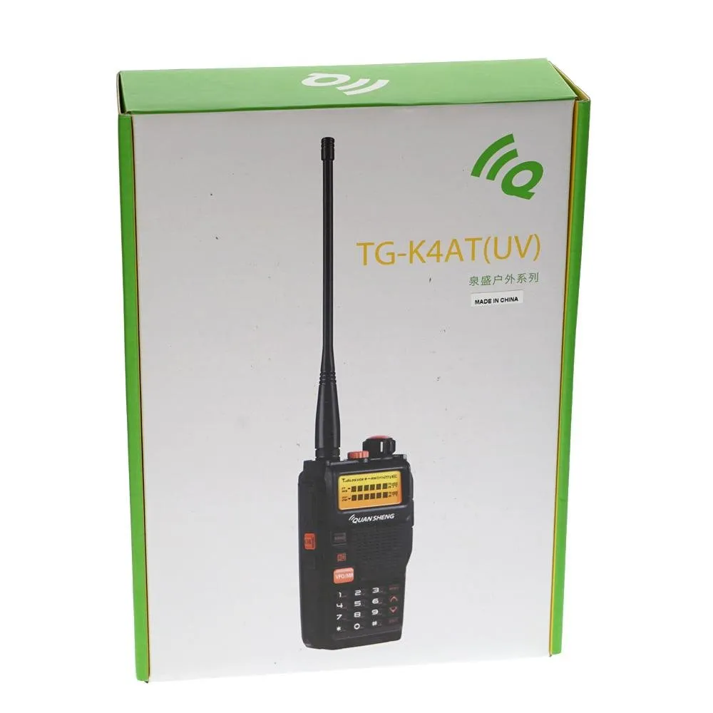 Quansheng 5W TG-K4AT(UV) walkie-talkie Handheld Two Way Radio Long Distance Noise Cancelling Walkie Talkies 2-7 KM