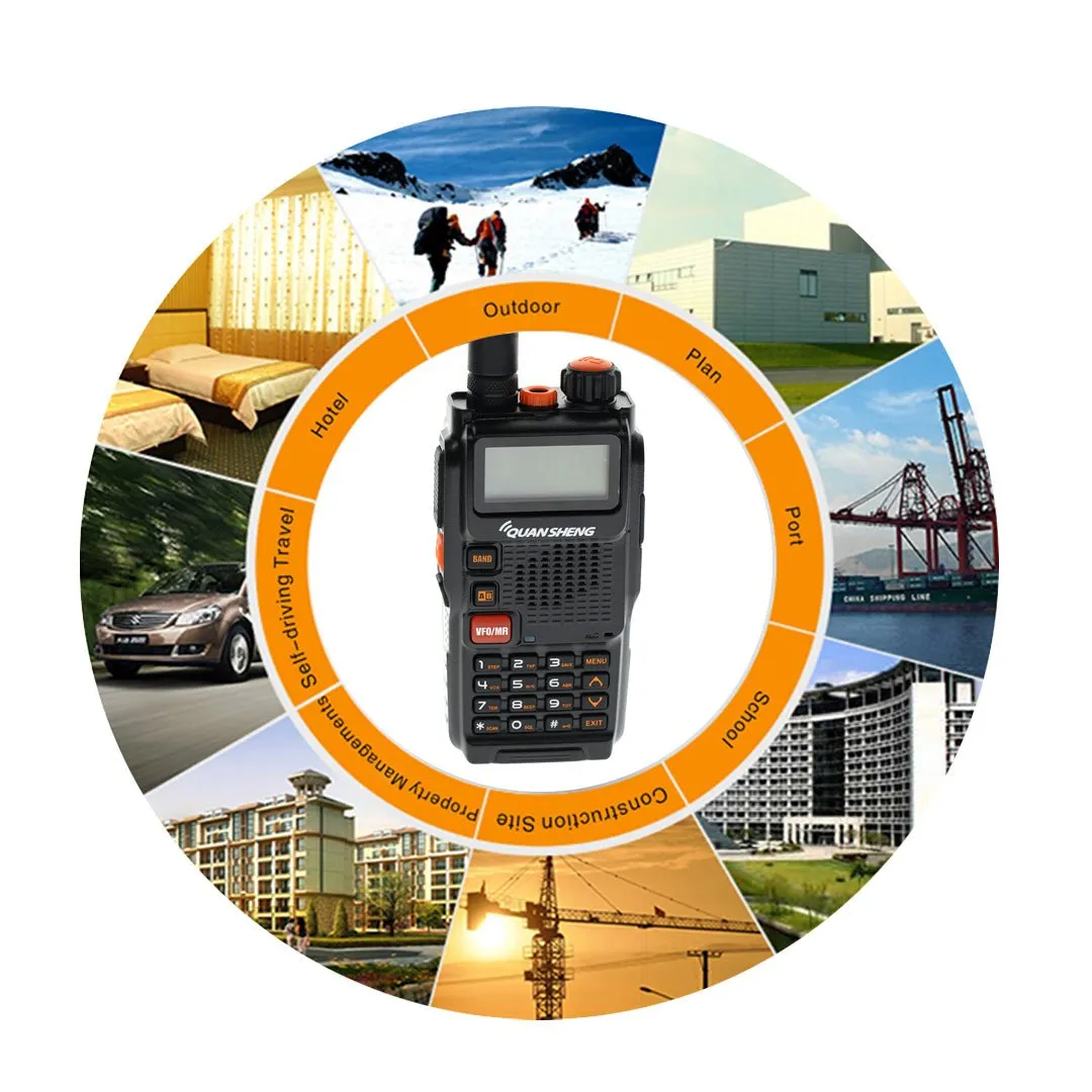 Quansheng 5W TG-K4AT(UV) walkie-talkie Handheld Two Way Radio Long Distance Noise Cancelling Walkie Talkies 2-7 KM