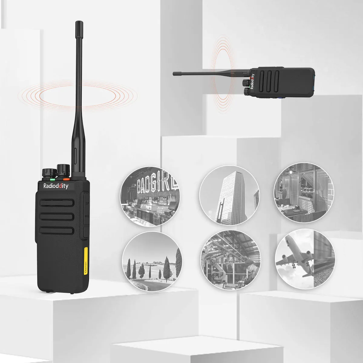 Radioddity GD-77S DMR | Dual Band | 5W | 2 Time-slot DMR | 2200mAh | with Cable [DISCONTINUED]