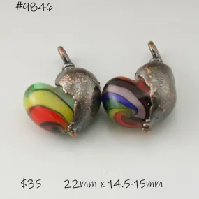 Rainbow Hearts with Copper Electroforming