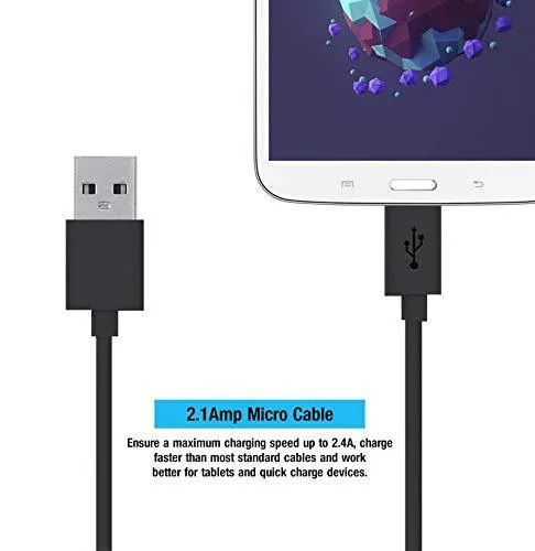 Redmi 9 Activ Support 10W Fast Charge MicroUsb Cable Black