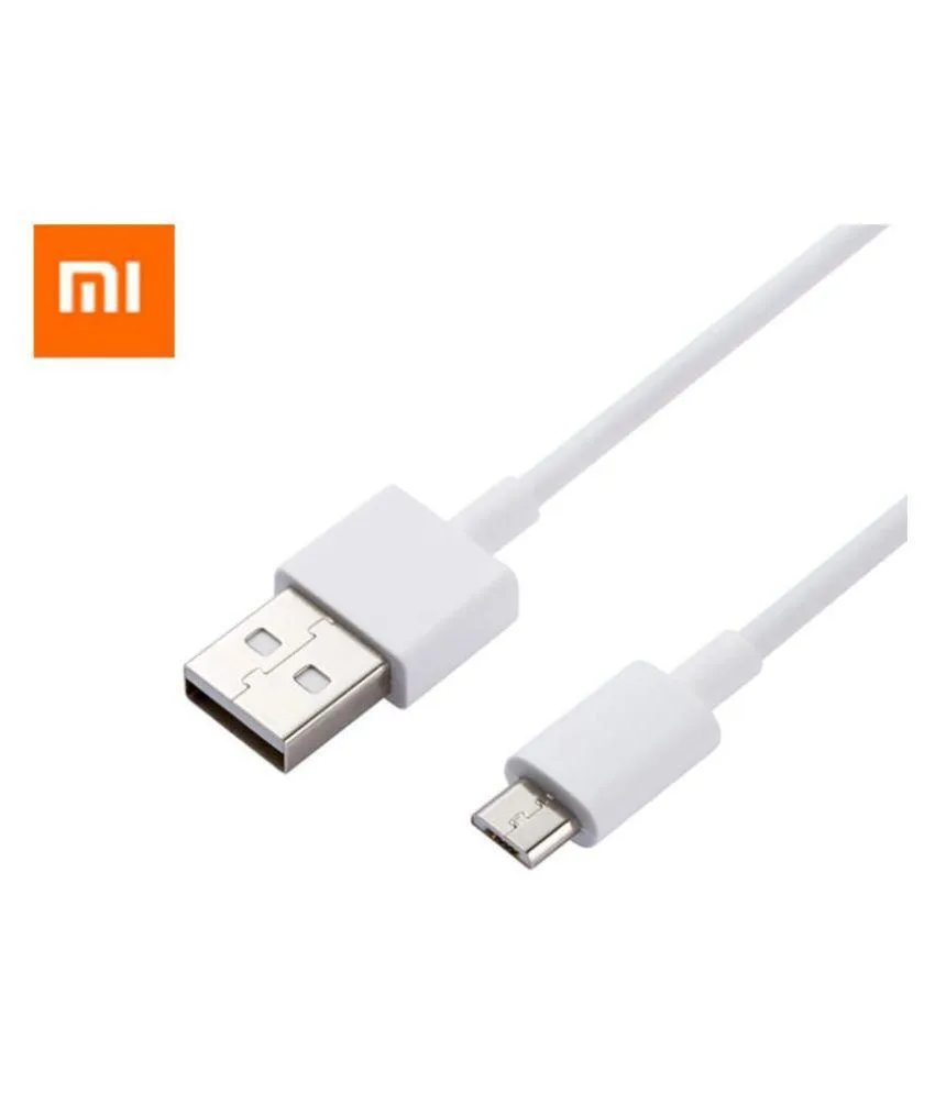 Redmi A1 Support 10W Fast Charge MicroUsb Cable White