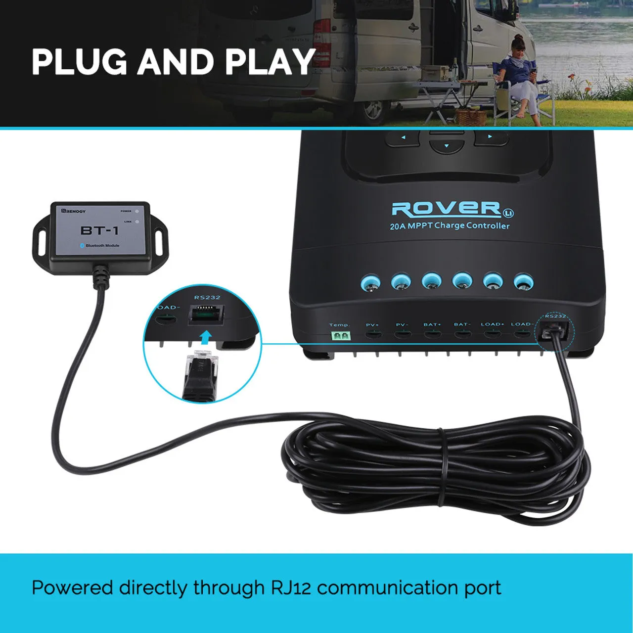Renogy RCM-BT1-Renogy New BT-1 Bluetooth Module