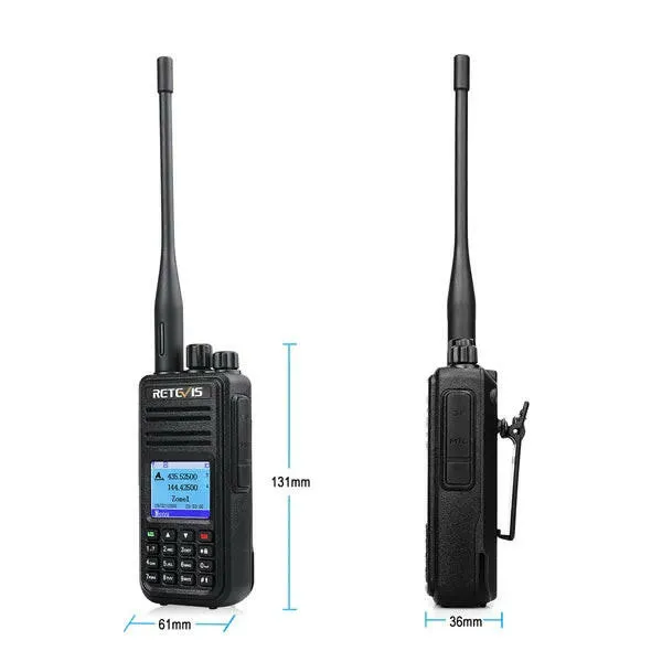 Retevis RT3S DMR Digital Walkie Talkie Ham Radio Stations Walkie-talkies Professional Amateur Two-Way Radio VHF UHF GPS APRS 5W