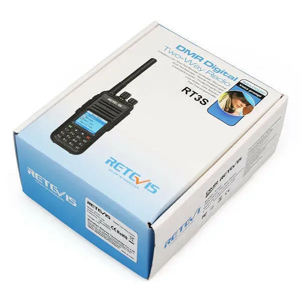 Retevis RT3S DMR Digital Walkie Talkie Ham Radio Stations Walkie-talkies Professional Amateur Two-Way Radio VHF UHF GPS APRS 5W