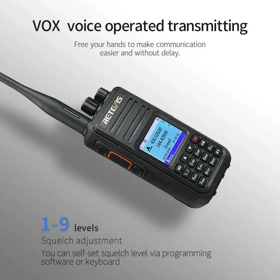 Retevis RT3S DMR Digital Walkie Talkie Ham Radio Stations Walkie-talkies Professional Amateur Two-Way Radio VHF UHF GPS APRS 5W