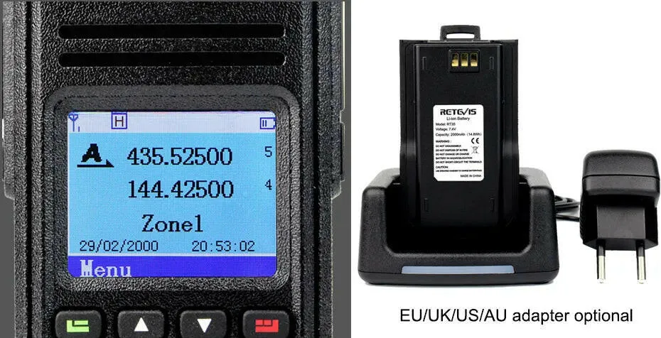 Retevis RT3S DMR Digital Walkie Talkie Ham Radio Stations Walkie-talkies Professional Amateur Two-Way Radio VHF UHF GPS APRS 5W