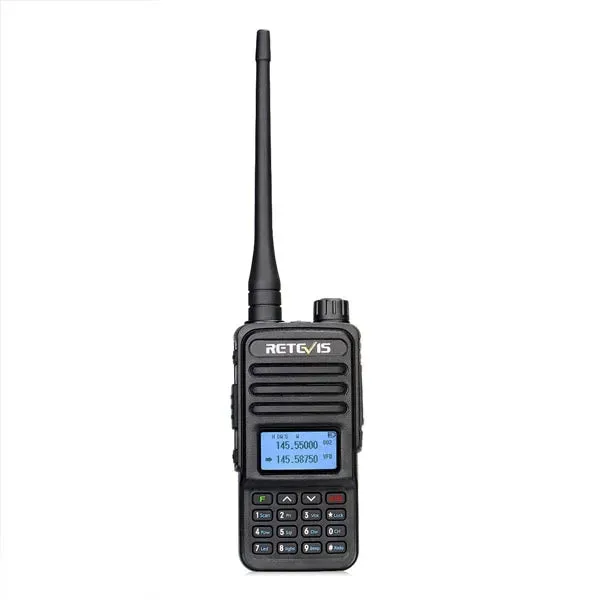 Retevis Walkie Talkie RT85 Ham Two Way Radio Station 5W Walkie Talkies VHF UHF Dual Band Amateur Radio HT For Hunting