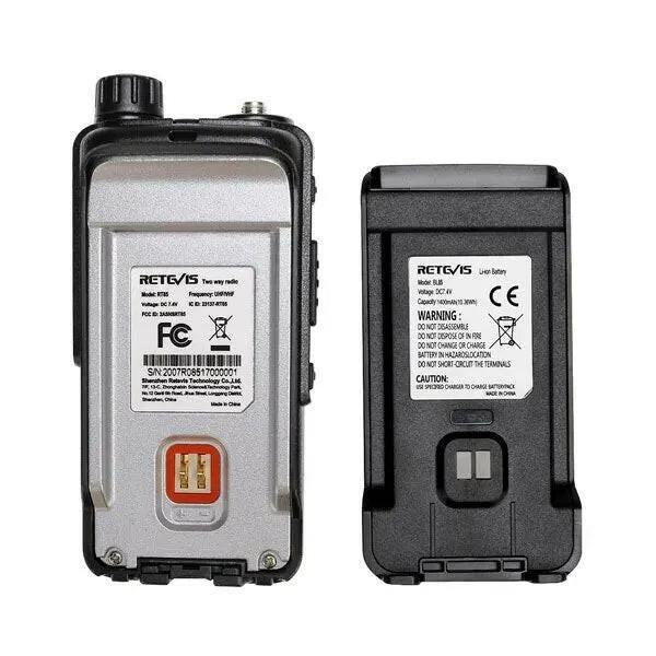 Retevis Walkie Talkie RT85 Ham Two Way Radio Station 5W Walkie Talkies VHF UHF Dual Band Amateur Radio HT For Hunting